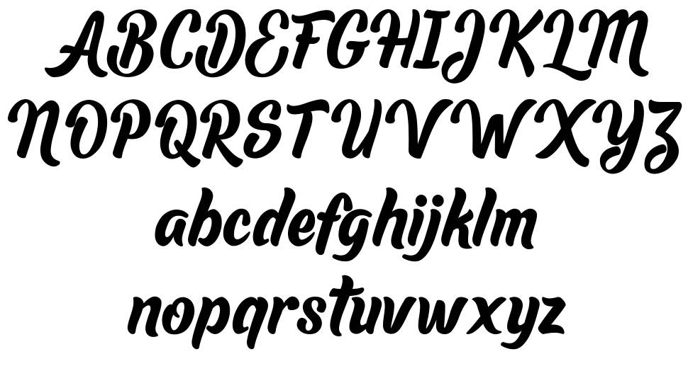 Lauthan font Örnekler