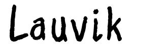 Lauvik шрифт