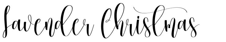 Lavender Christmas шрифт