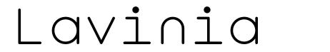 Lavinia 字形