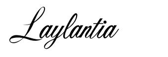 Laylantia шрифт