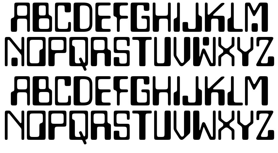 Lazenby Computer font Örnekler