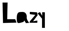 Lazy font