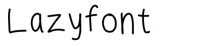 Lazyfont schriftart