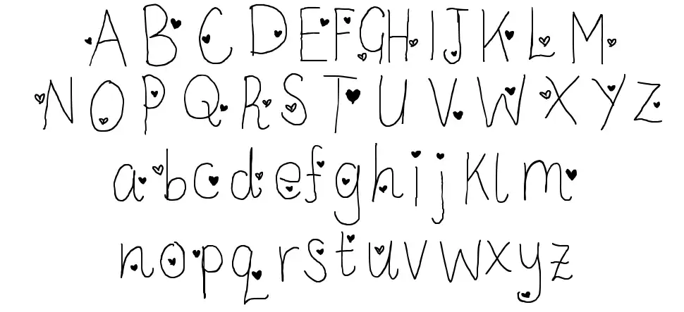 LC Look With Your Heartfont specimens
