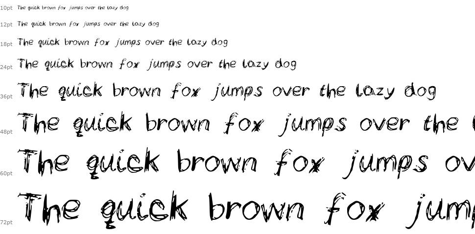 LC Scribbles font Waterfall