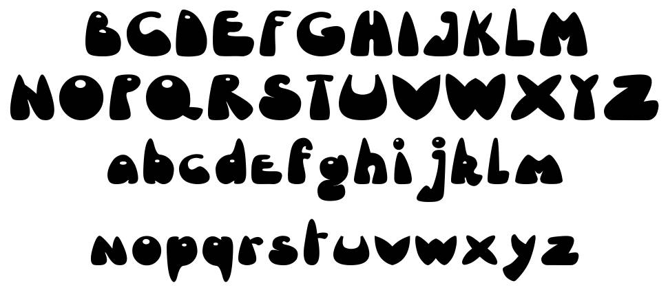 Le Canard Dechaine フォント 標本