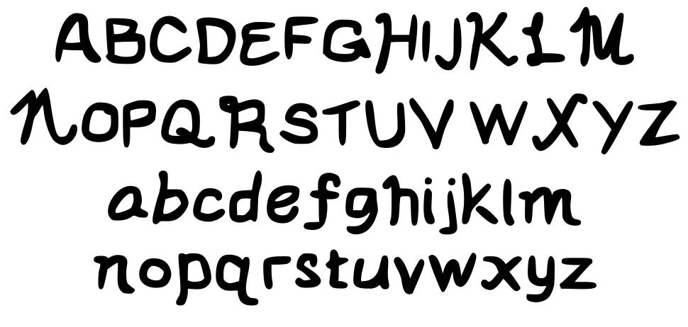 Le Dante's Super Special Font písmo Exempláře