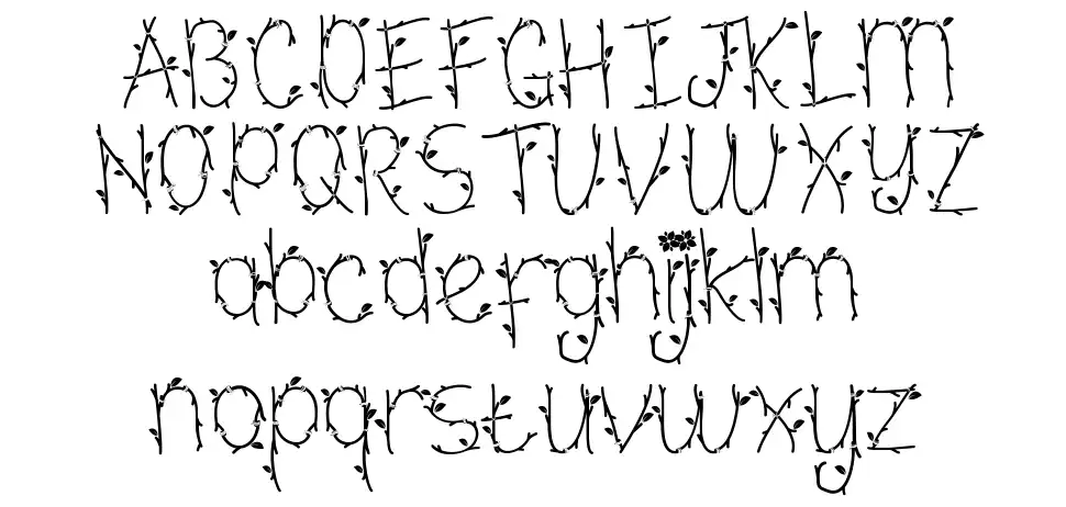 Leaf Crownfont specimens
