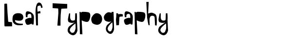 Leaf Typography