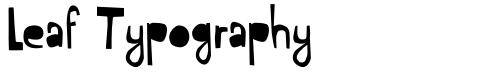 Leaf Typography