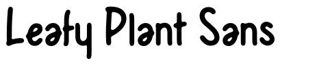 Leafy Plant Sans 字形