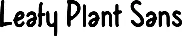 Leafy Plant Sans