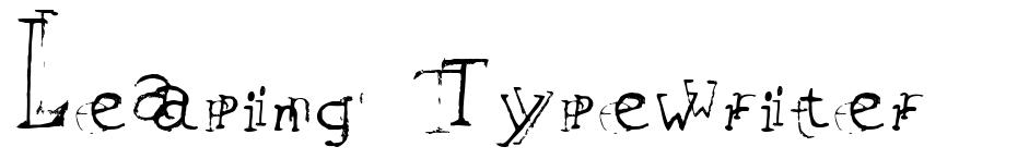 Leaping Typewriter font