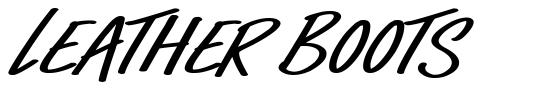 Leather Boots font