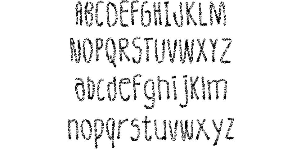 Leather Font písmo Exempláře