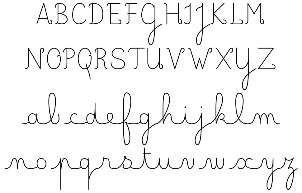 Lecteur Heureuxfont specimens