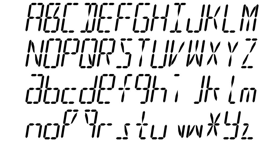 Led16sgmnt2 字形 标本