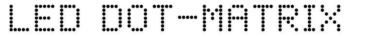 LED Dot-Matrix 字形