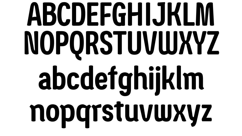 Ledare font specimens