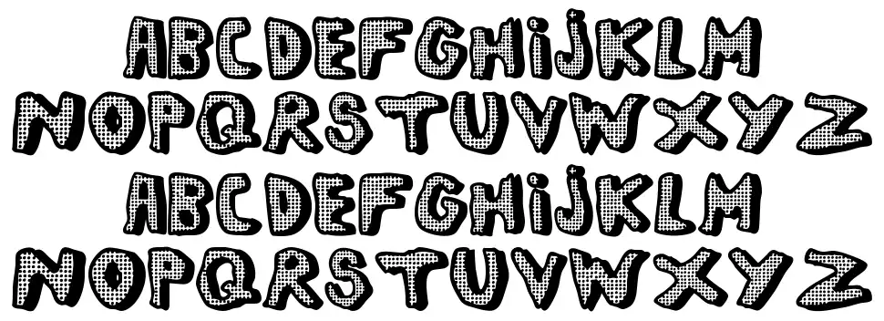 Left Hand Comicfont specimens