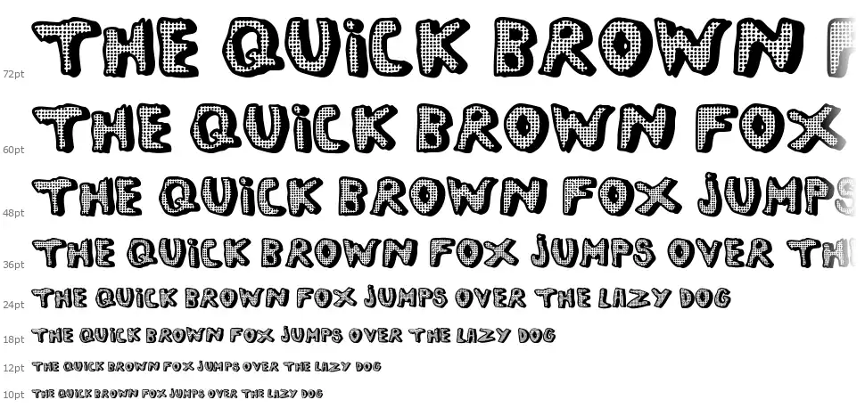 Left Hand Comicfont waterfall