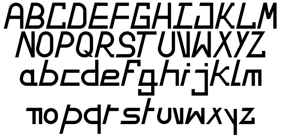 Left Slide font specimens