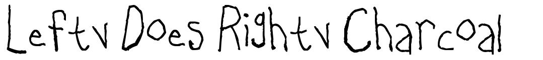 Lefty Does Righty Charcoal schriftart