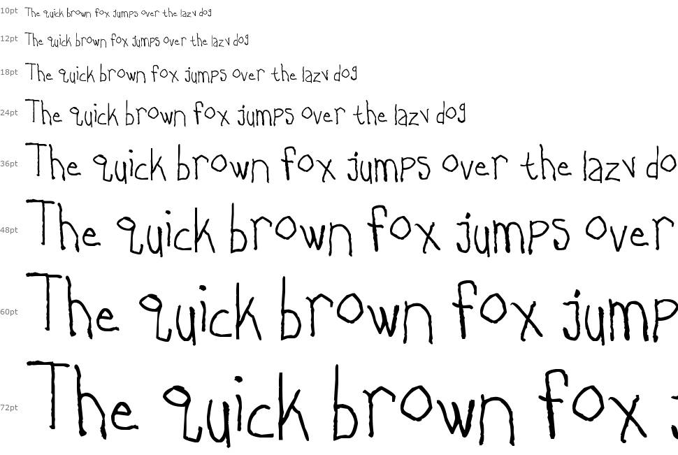 Lefty Does Righty Charcoal font Waterfall
