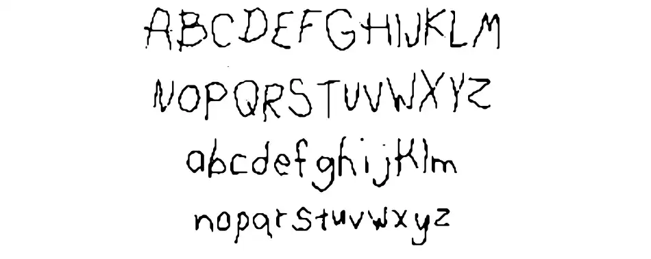 Leftie Font Lefty Monster font by Frank Derber | FontRiver