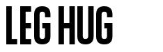 Leg Hug шрифт