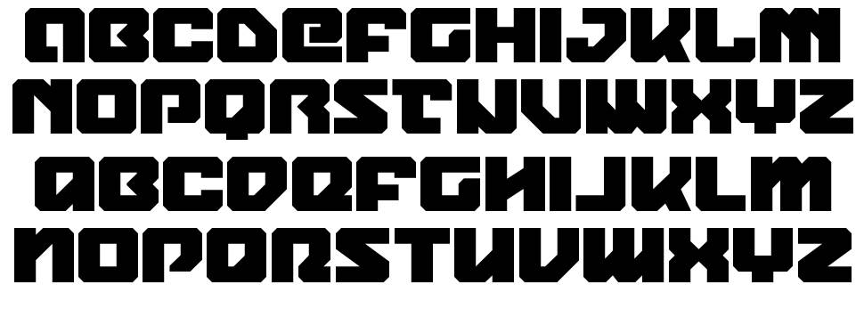 Legacy Cyborg font specimens