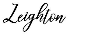 Leighton font