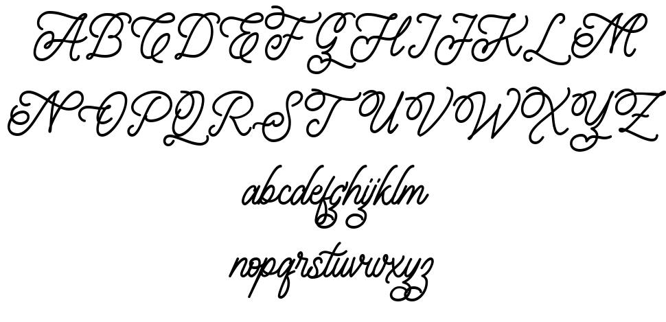 Leightonz フォント 標本