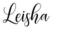 Leisha шрифт