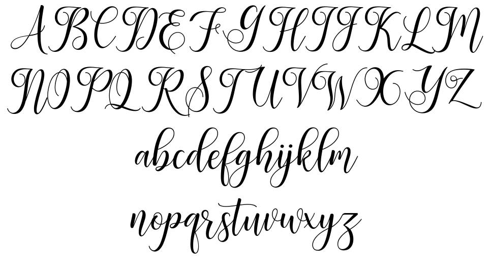 Leisha font Örnekler