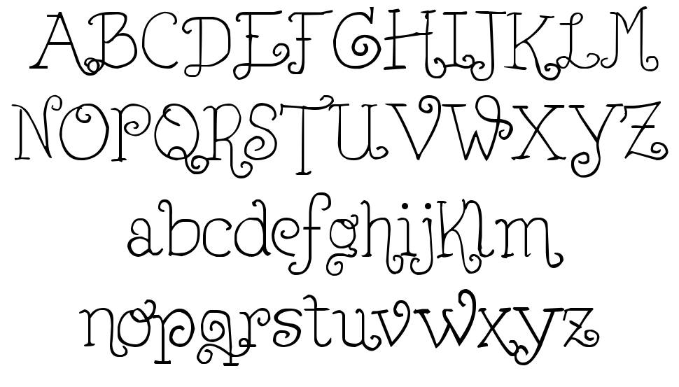 Lejana font Örnekler