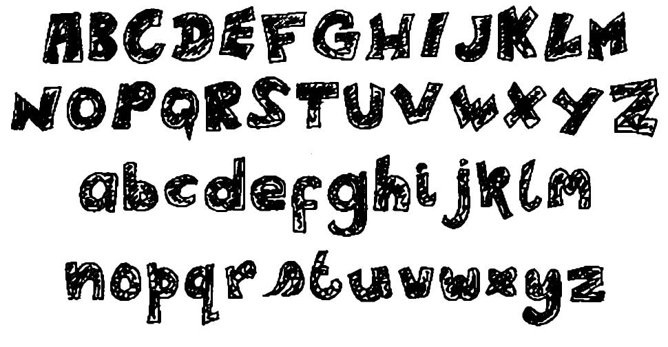 Lele's Scribadoo フォント 標本