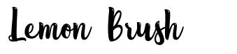 Lemon Brush font