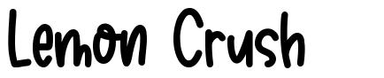 Lemon Crush font
