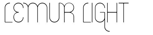 Lemur Light шрифт