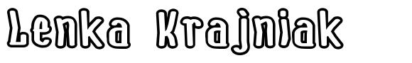 Lenka Krajniak font