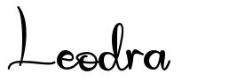 Leodra font