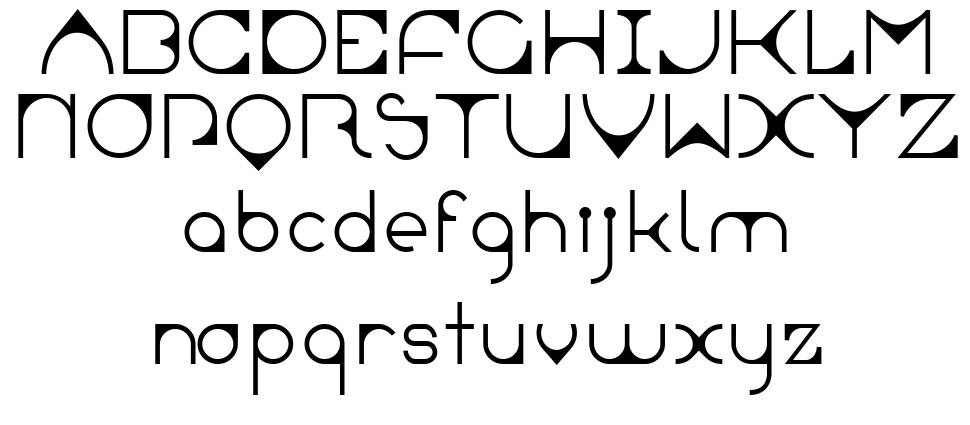 Leonardian font specimens