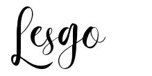 Lesgo шрифт