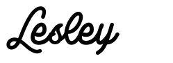 Lesley шрифт