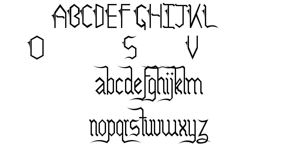 Leteske font specimens
