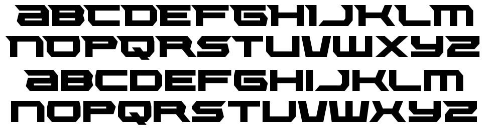 Lethal Force font specimens
