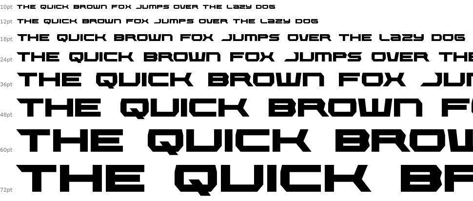 Lethal Force font Waterfall
