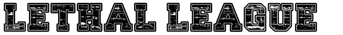 Lethal League font